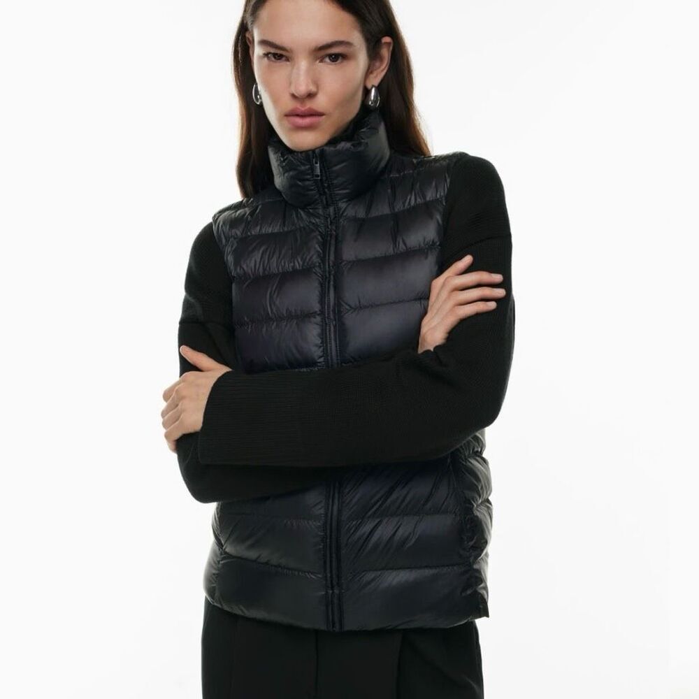 Aritzia Babaton Blake down puffer vest Size S black - Picture 1 of 12